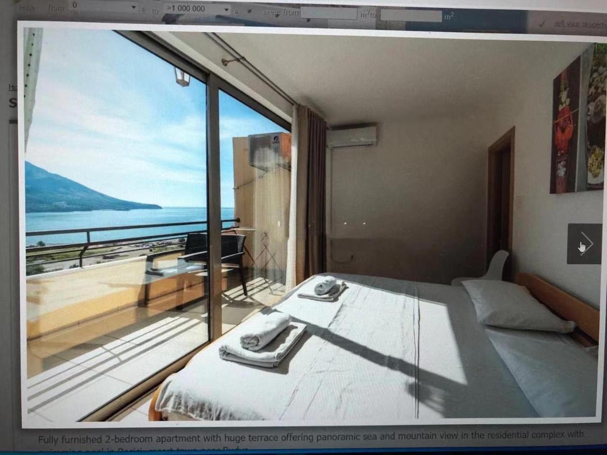 Sea View Two Bedroom Family Apartment With Pool - Sunset Ivanovici Becici  Bagian luar foto