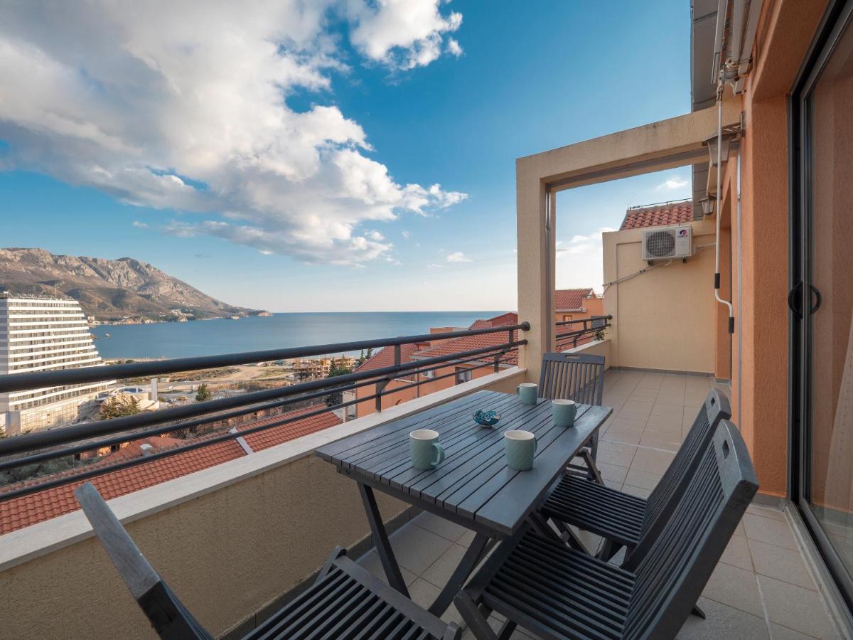 Sea View Two Bedroom Family Apartment With Pool - Sunset Ivanovici Becici  Bagian luar foto
